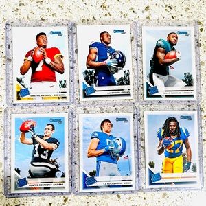 2019 RATED ROOKIE CARD LOT OF 6 NFL CARDS DONRUSS PANINI NFL